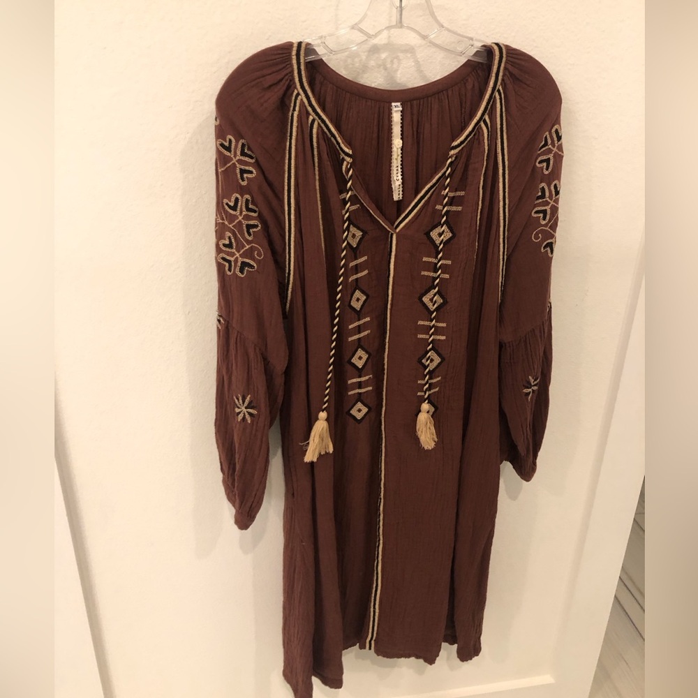 Uncle Frank Bohemian Embroidered Dress Size XL